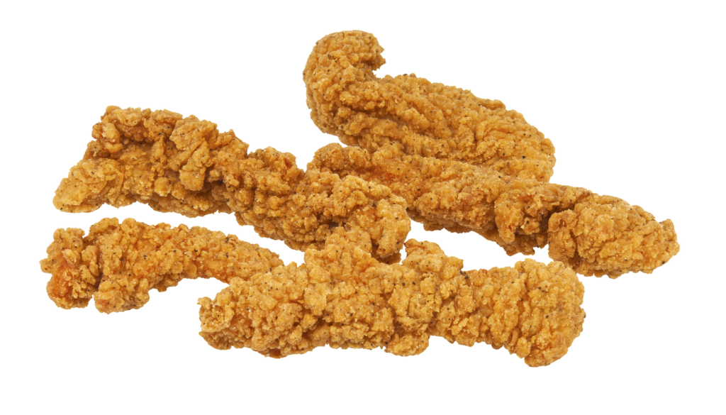 夕飯の残りをイメージしたフライドチキンの画像