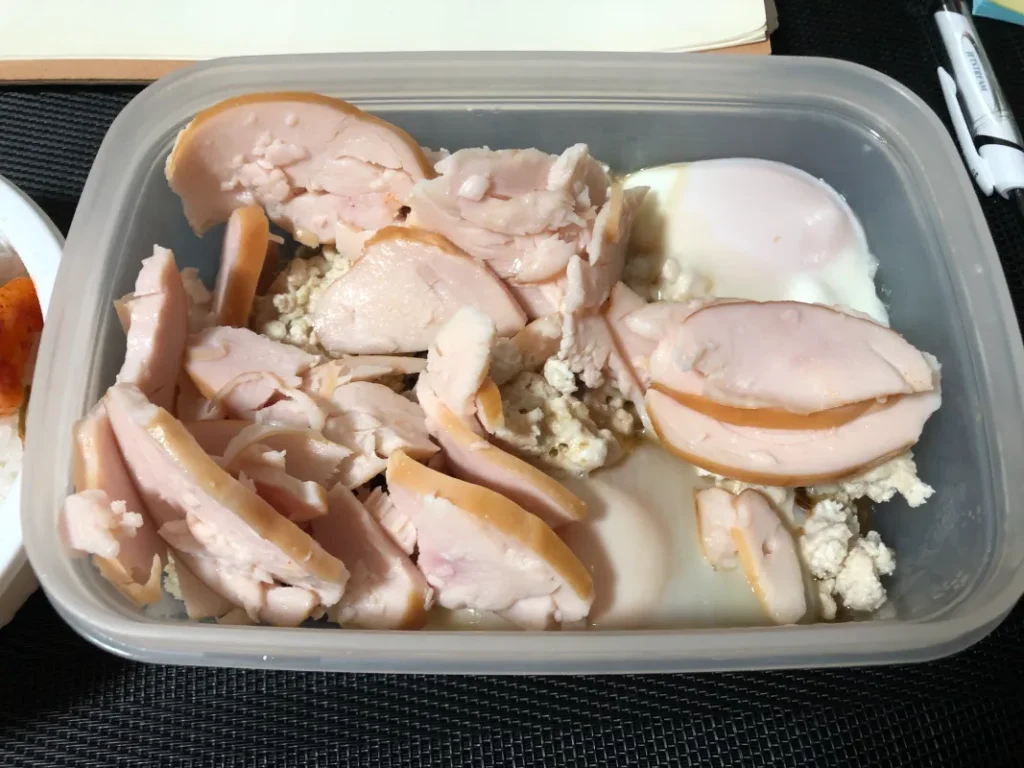 高タンパク質な自炊飯