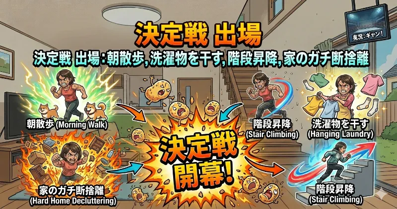 消費カロリー決定戦 日常篇