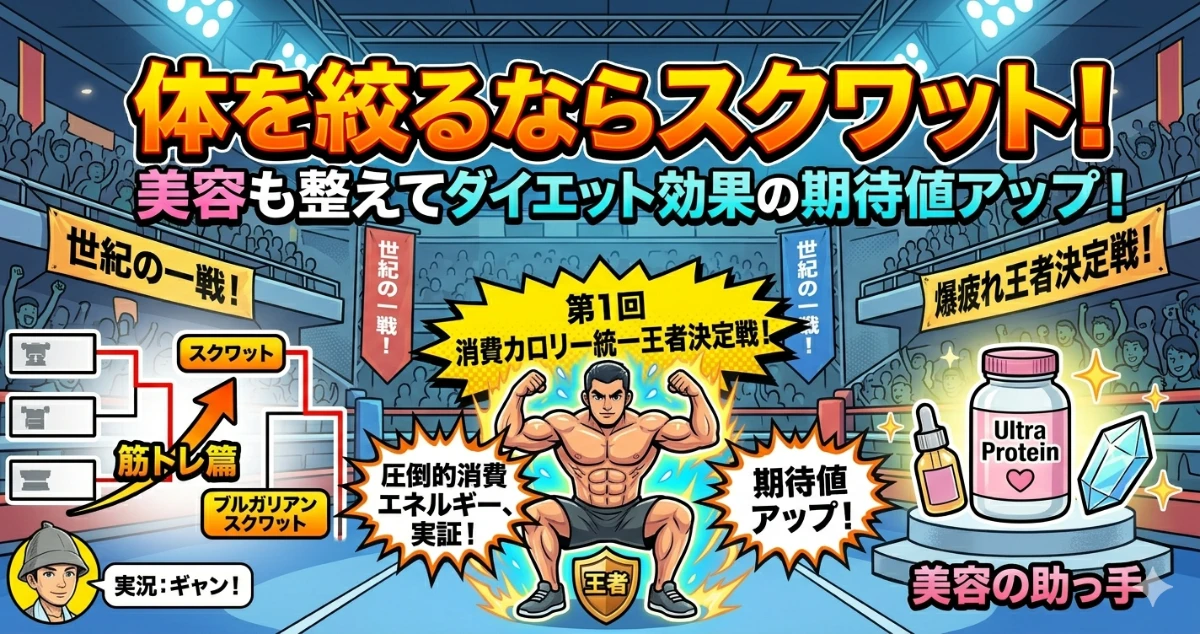 体を絞るならスクワット！美容も整えてダイエット効果の期待値アップ！