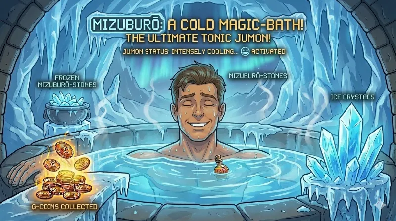 サウナの後の水風呂に浸かる