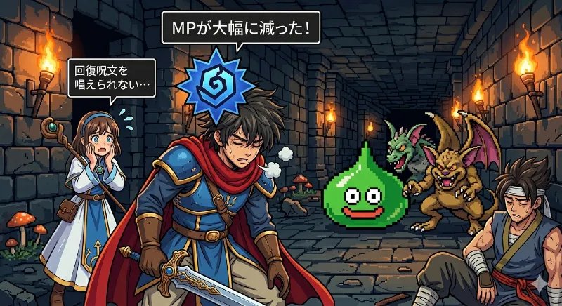 ドラクエ風の画像MPが減る表現
