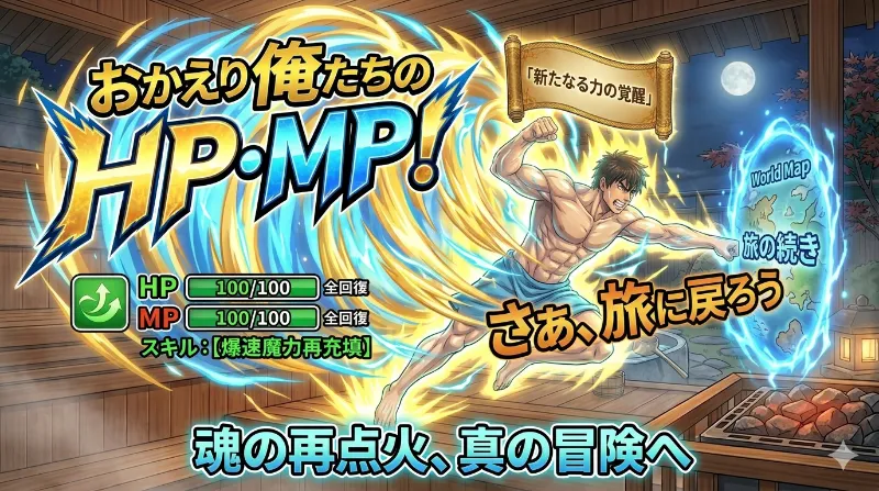 サウナで回復したら新たな旅立ちが待っている!